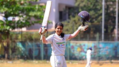 MI Junior 2025: Tanisha Sharma’s all-round heroics hand Parag English School thumping 314-run victory