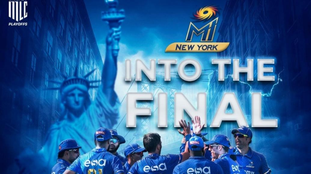 MI NEW YORK STORM INTO THE MLC 2023 FINAL Mumbai Indians