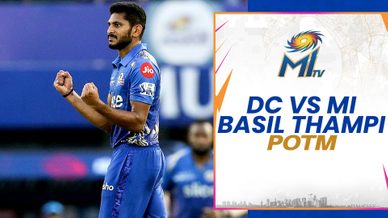 Basil Thampi Player of the Match Mumbai Indians Mumbai Indians